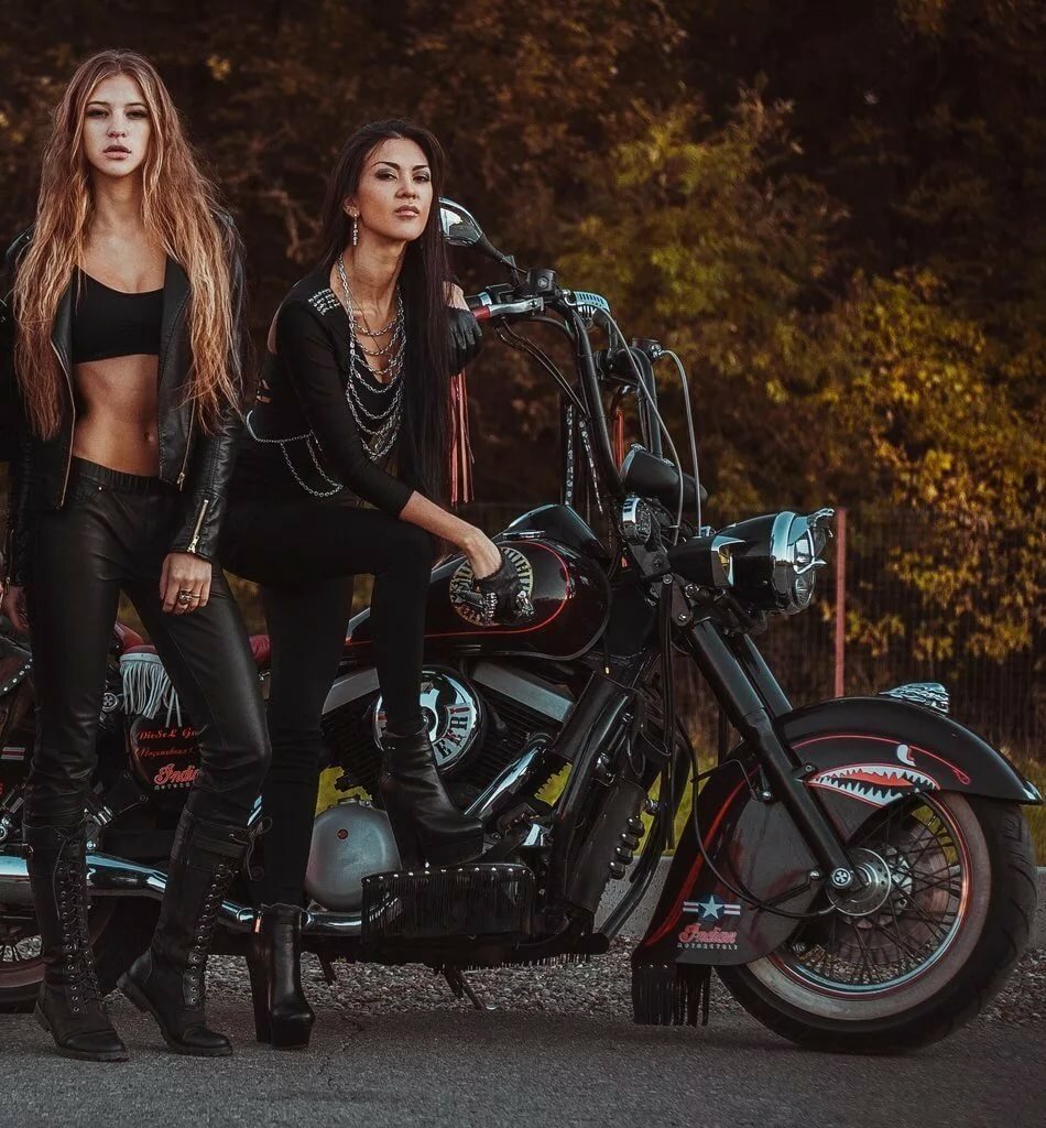 Beautiful girls and bikes in Monaco